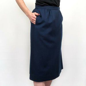 Vintage Pendleton wool navy skirt